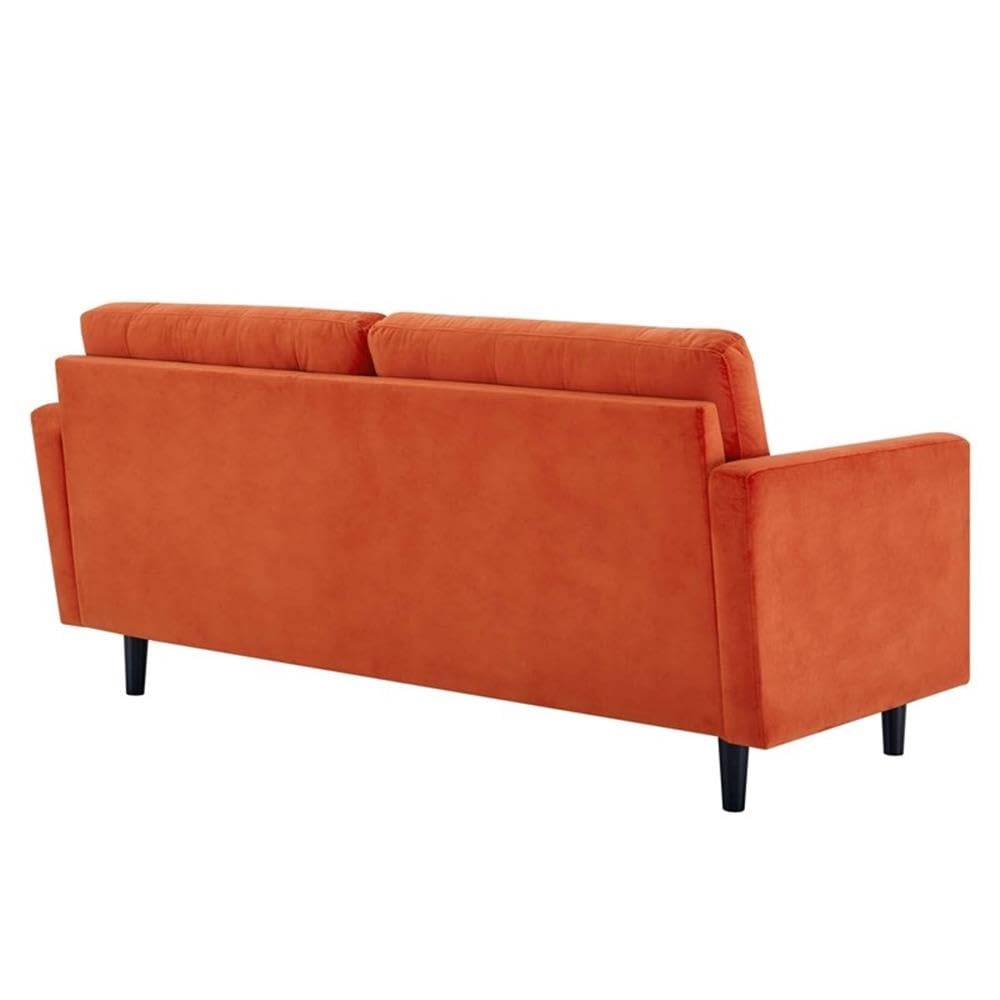 Orange Velvet Sofa D438