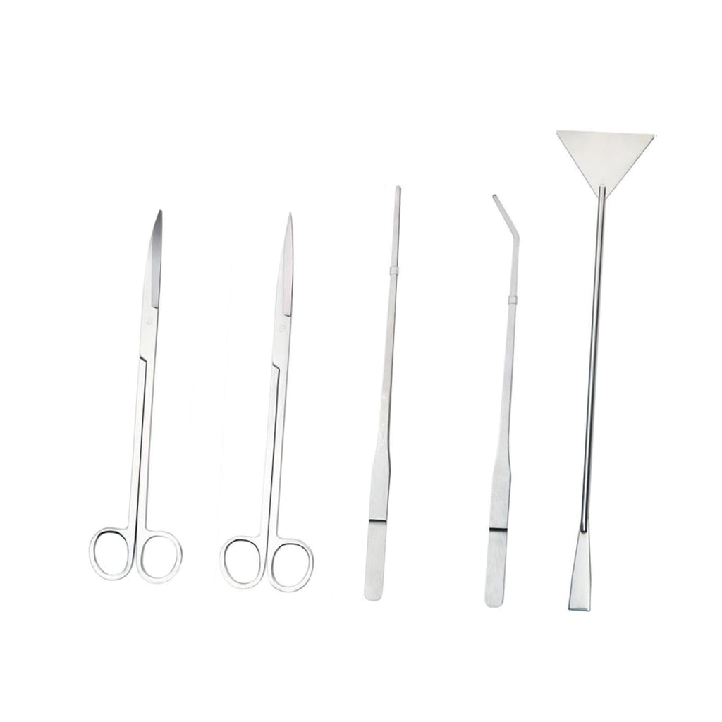 Stainless Steel Aquarium Plant Kit Tweezers Scissors and Spatula K427