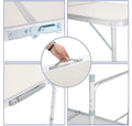 4ft Aluminum Folding Camping Table White N29397