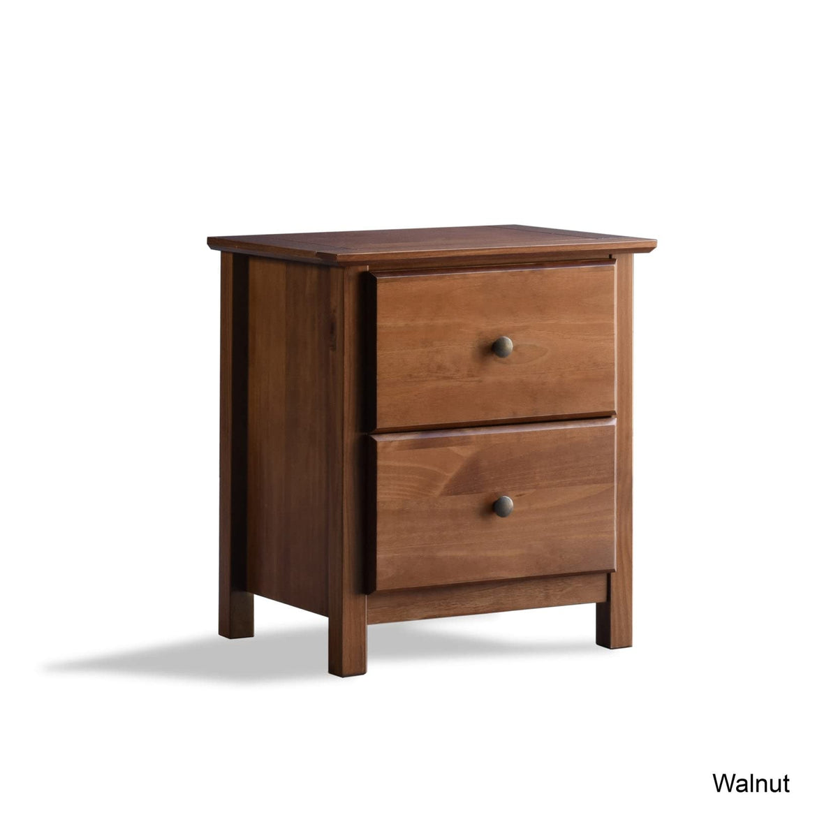 2-Drawer Solid Wood Nightstand B347