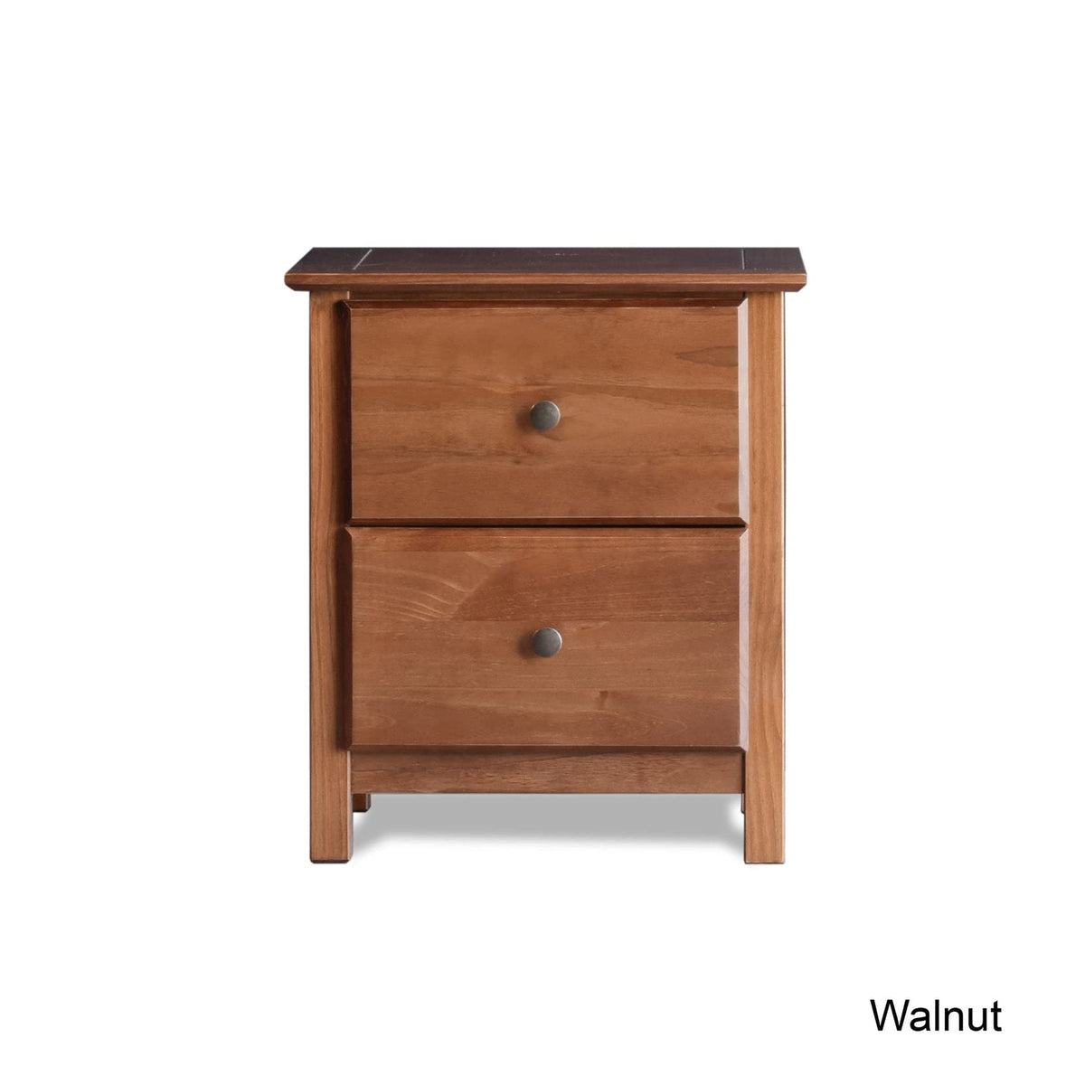 2-Drawer Solid Wood Nightstand B347