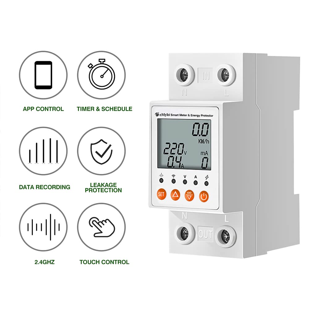 63A Single-Phase WiFi Energy Meter with LCD G217