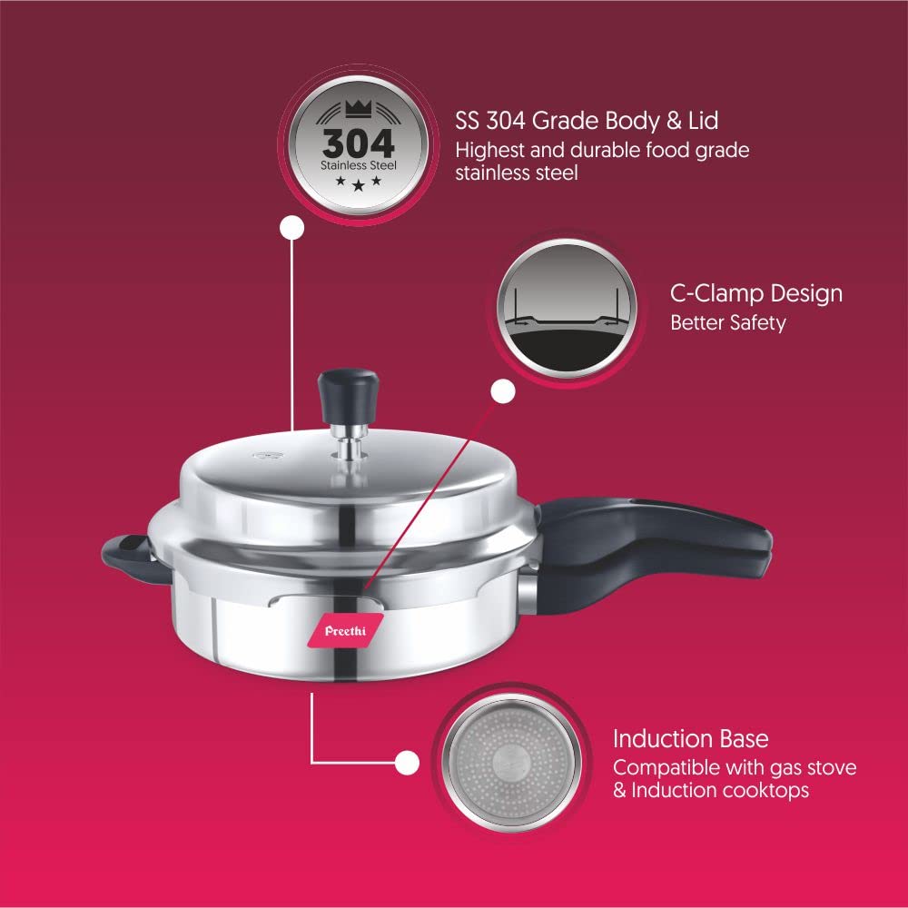 Stainless Steel Pressure Pan, 3 Litres V116877