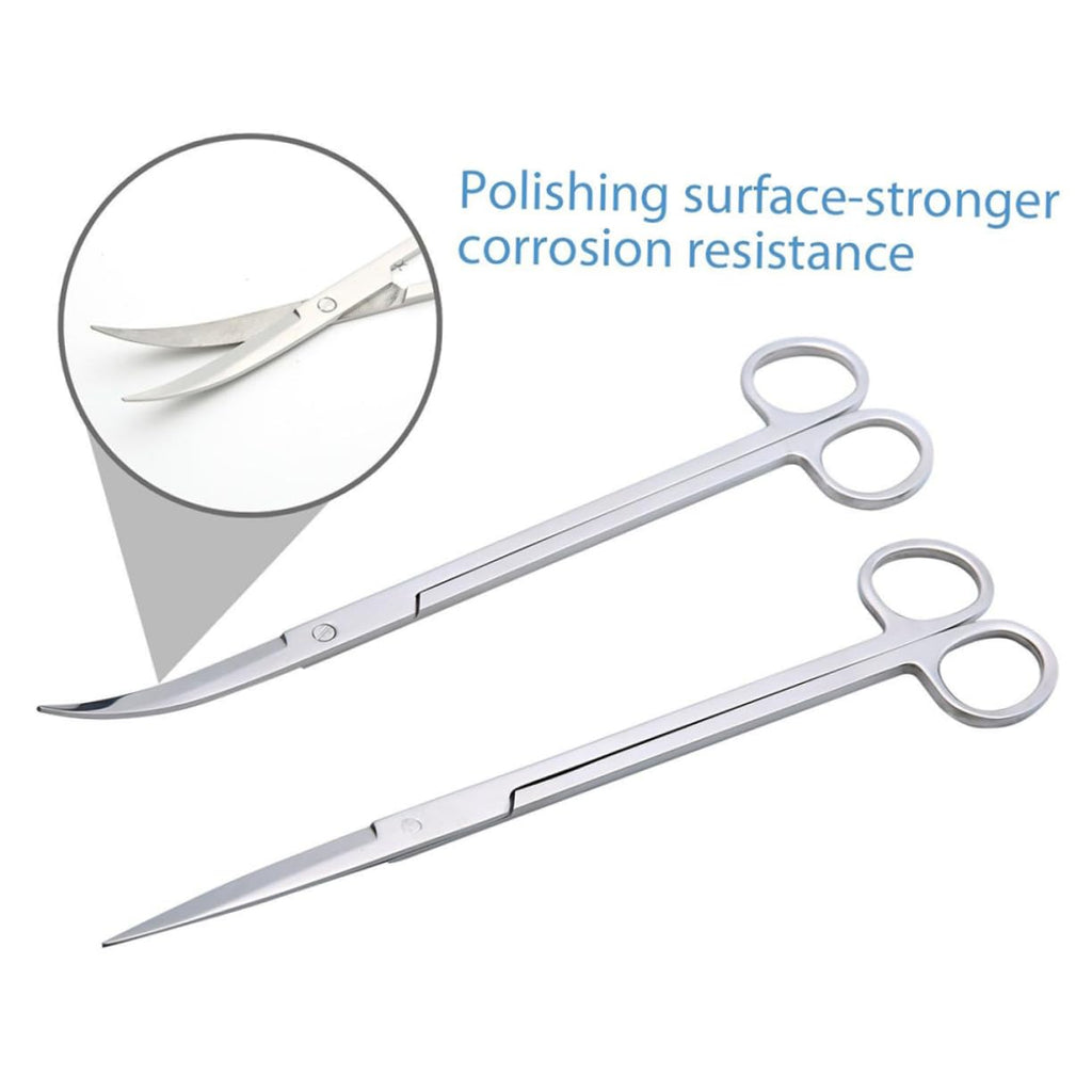 Stainless Steel Aquarium Plant Kit Tweezers Scissors and Spatula K427