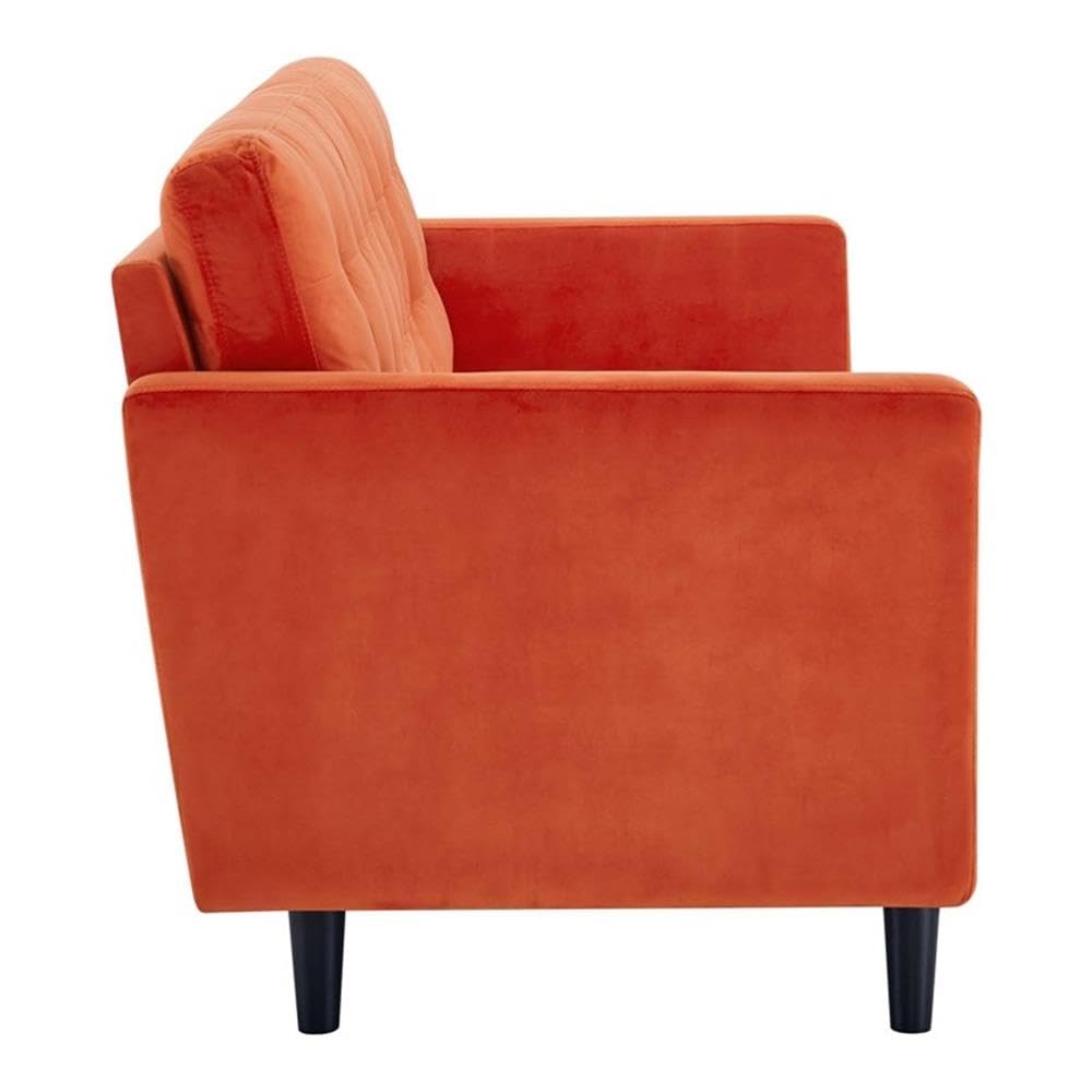 Orange Velvet Sofa D438