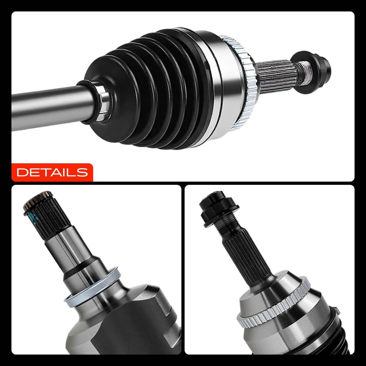 Set of 2 Front CV Axle Shaft Assembly F1365