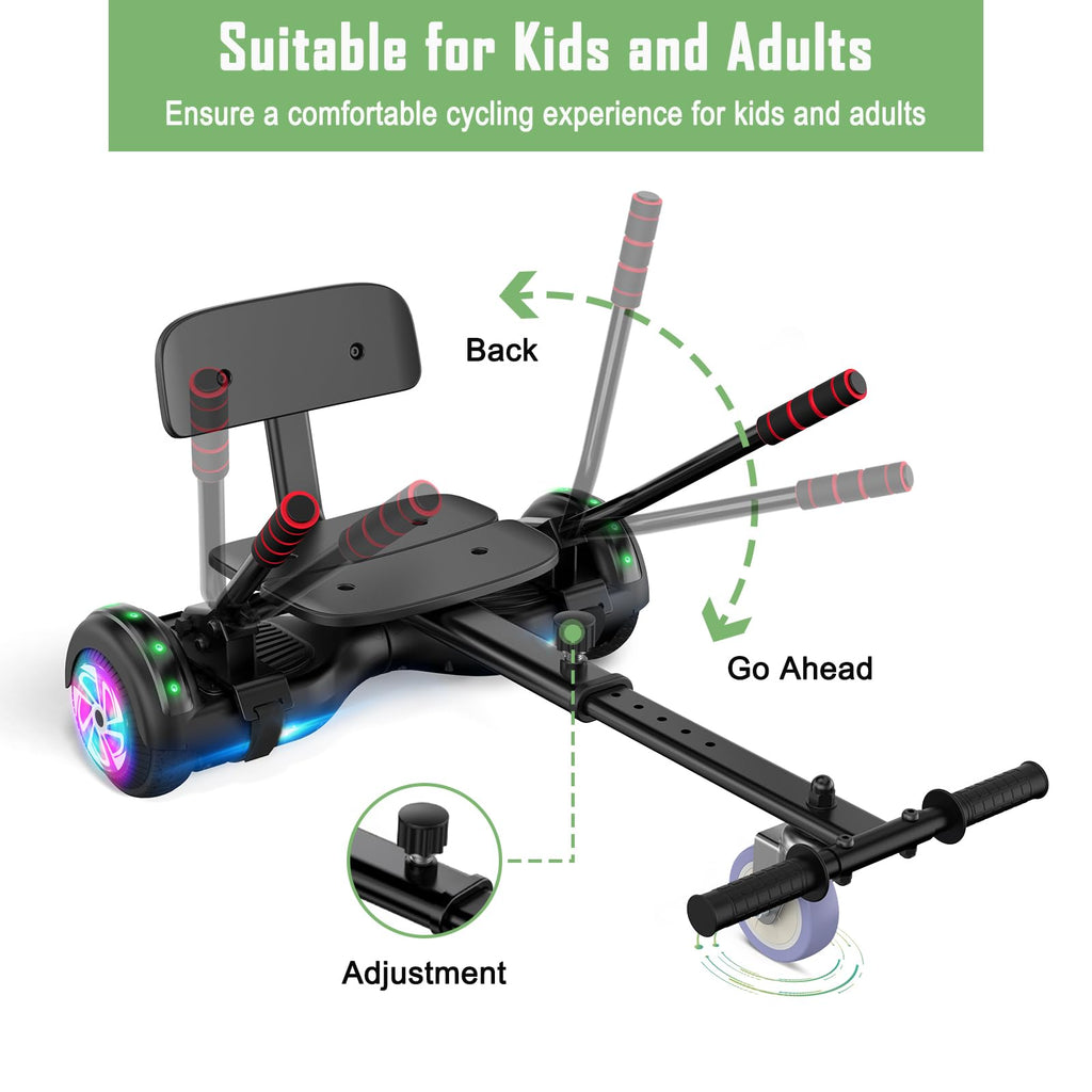 CBD Scooter with LED Lights, 6.5" Wheels, Dual 300W Motor R725