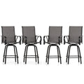 Set of 4 Swivel Outdoor Bar Stools L998