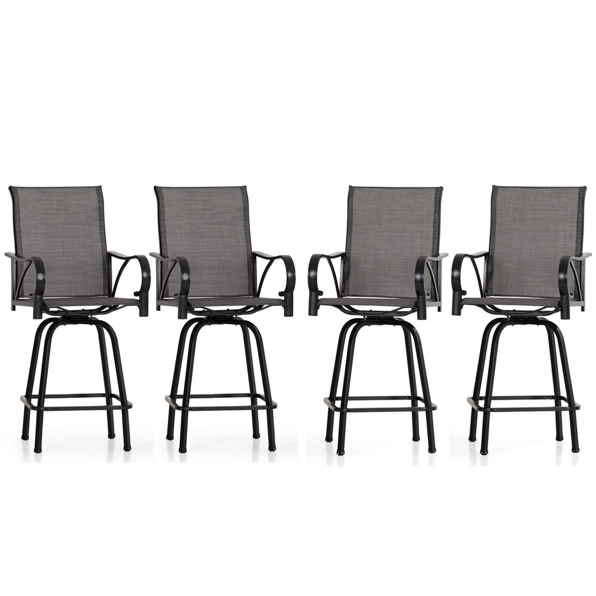 Set of 4 Swivel Outdoor Bar Stools L998