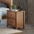 2-Drawer Solid Wood Nightstand B347