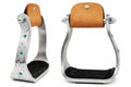 Aluminium Barrel Racing Stirrups with Rhinestones M891716