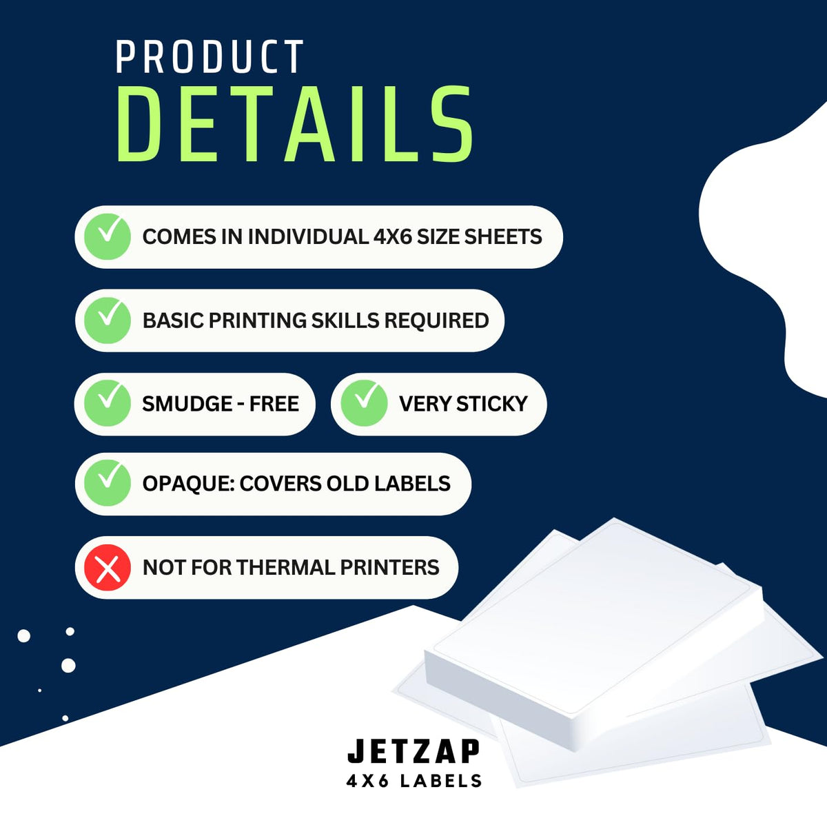 4x6 Shipping Labels for Inkjet and Laser Printers 120 Pack P28839