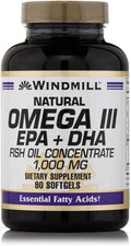 Omega-3 EPA & DHA 1,000 mg Softgels 90 Softgels 4 Bottles Y62458
