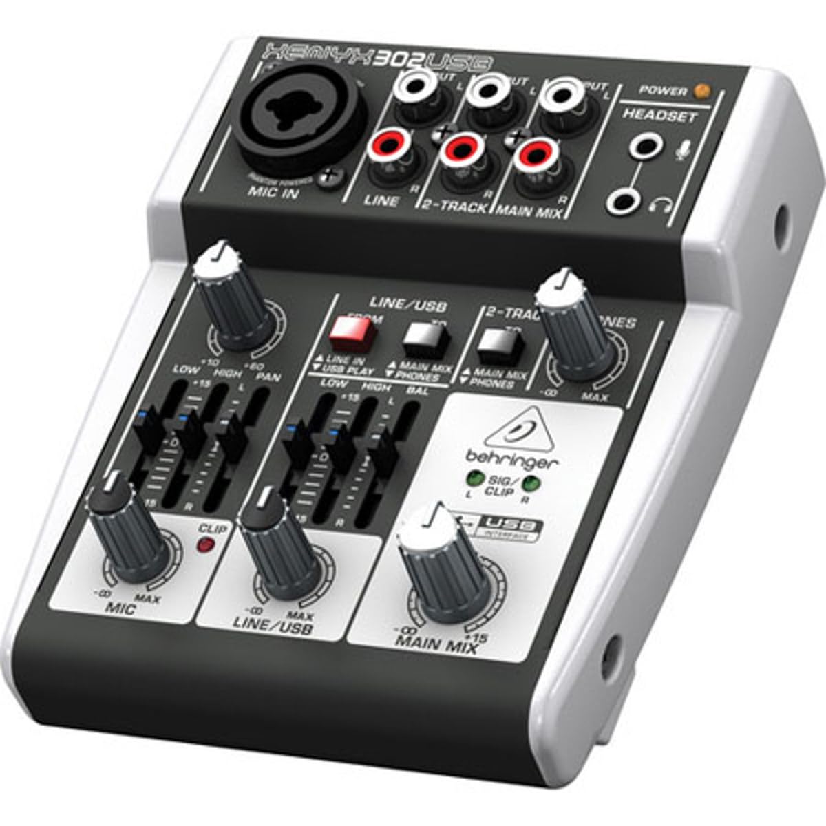 5-Input USB Audio Mixer with Mic Preamp J120