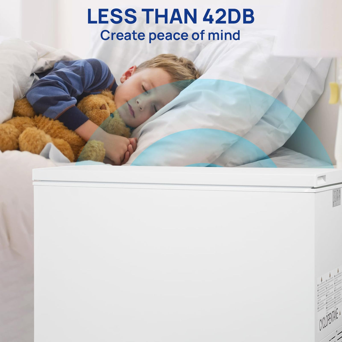 20 Cu. Ft White Chest Freezer with 2 Removable Basket Q872