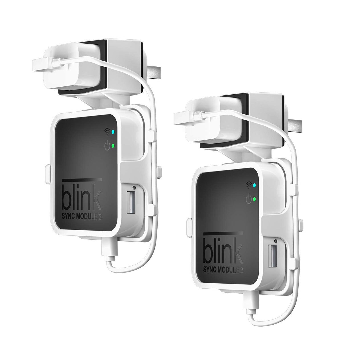 Wall Mount Bracket for Security Camera with Short Cable, 2 Pack White I35057