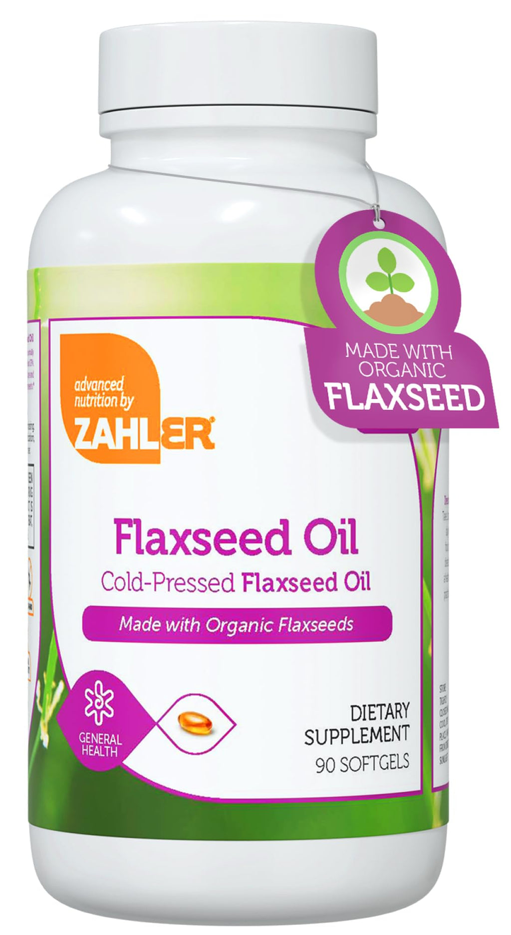 Organic Flaxseed Oil 1000mg Softgels 90 Count T92979