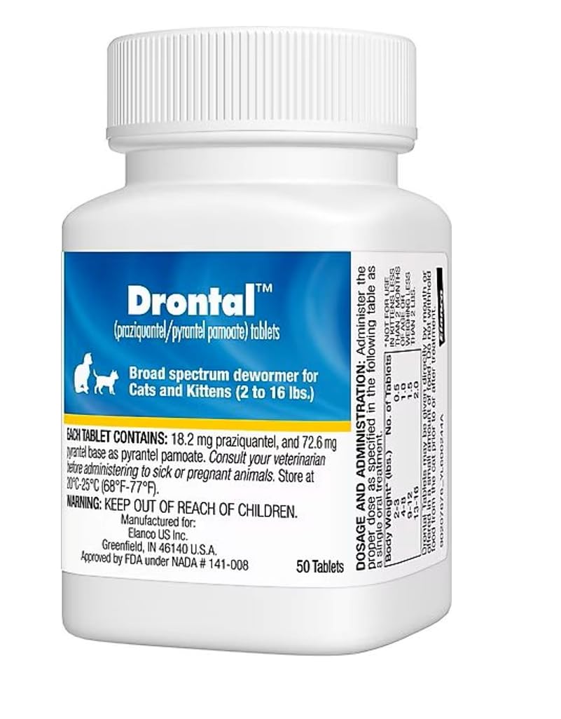 Cat and Kitten Dewormer 50 Tablets J5083
