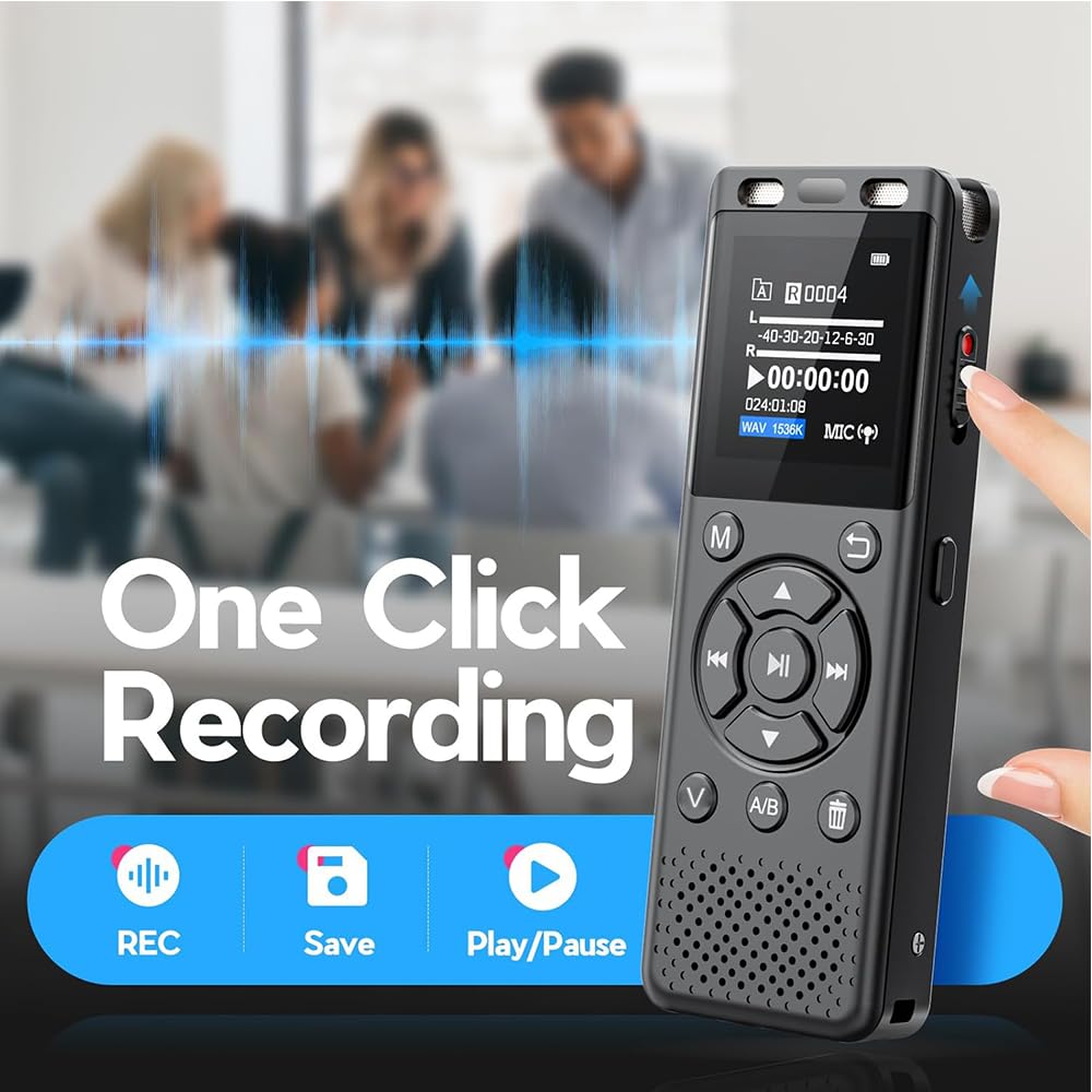 64GB Digital Voice Recorder with Playback Z4420