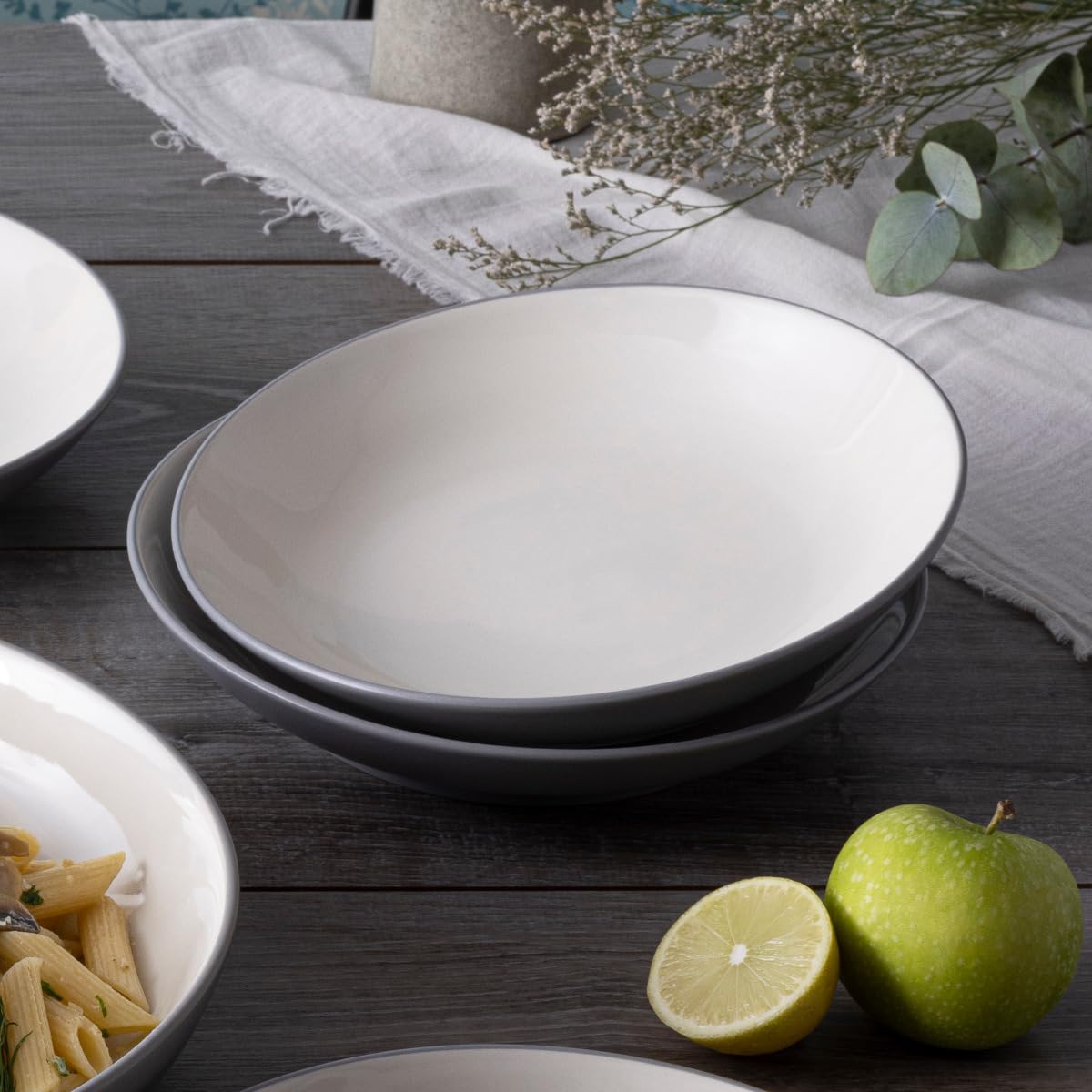 Set of 4 Coupe Pasta Bowls W5064