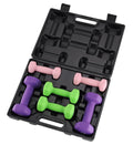 Neoprene Hex Dumbbell Set with Rack I496