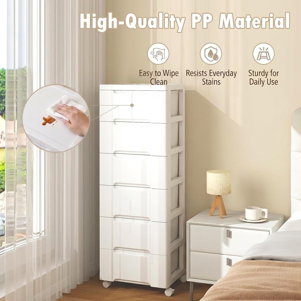 Storage Cabinet with 6 Plastic Drawers J7841