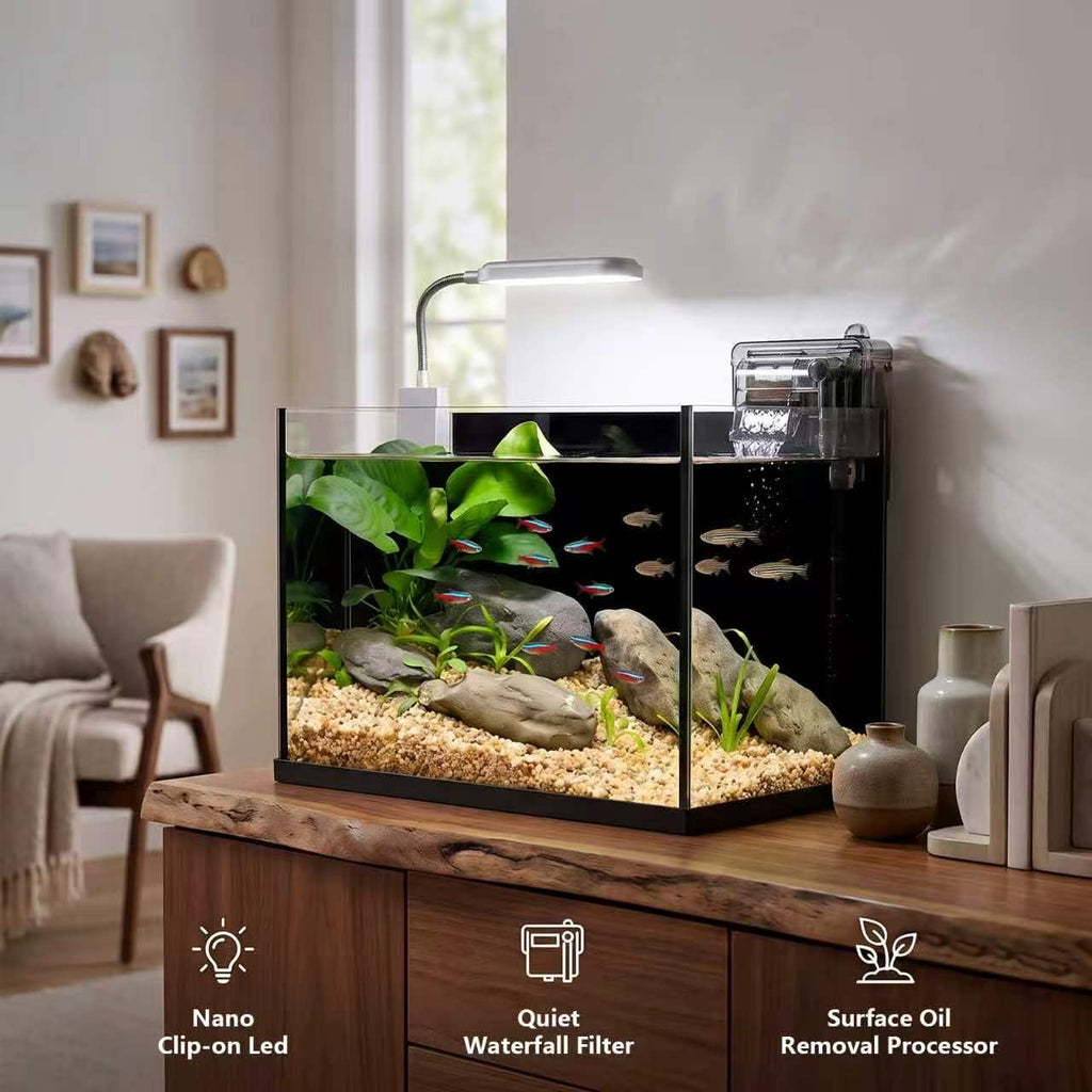 2.8 Gallon Glass Aquarium Starter Kit Y4796