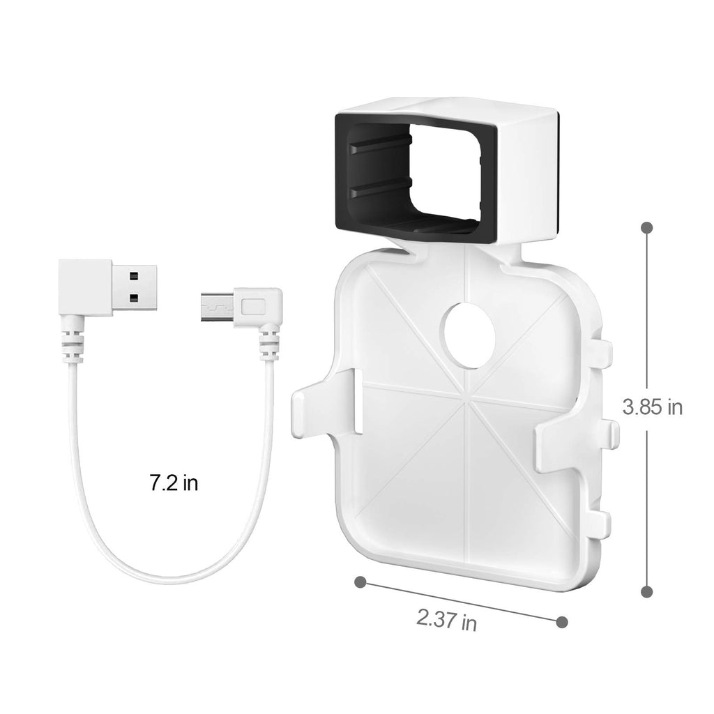 Wall Mount Bracket for Security Camera with Short Cable, 2 Pack White I35057
