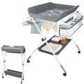 Portable Folding Baby Changing Table with Wheels C610298
