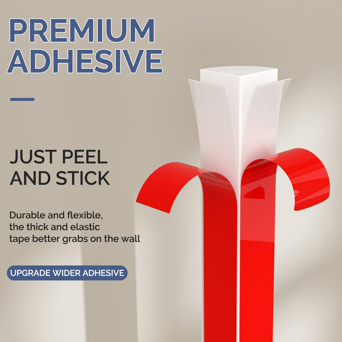 Quarter Round Molding Peel and Stick Baseboard Trim Q5900