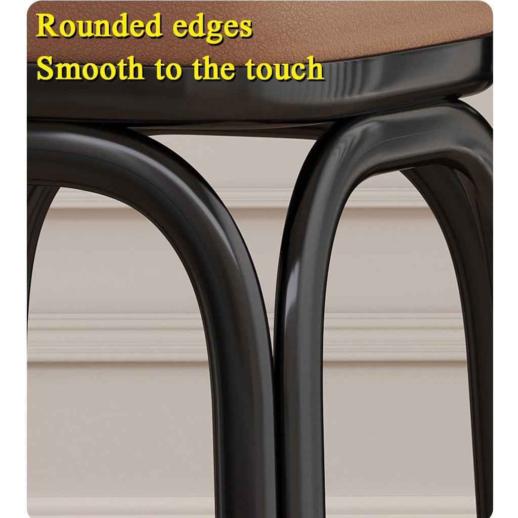 Light Grey Square Stacking Stools with Steel Legs J304318