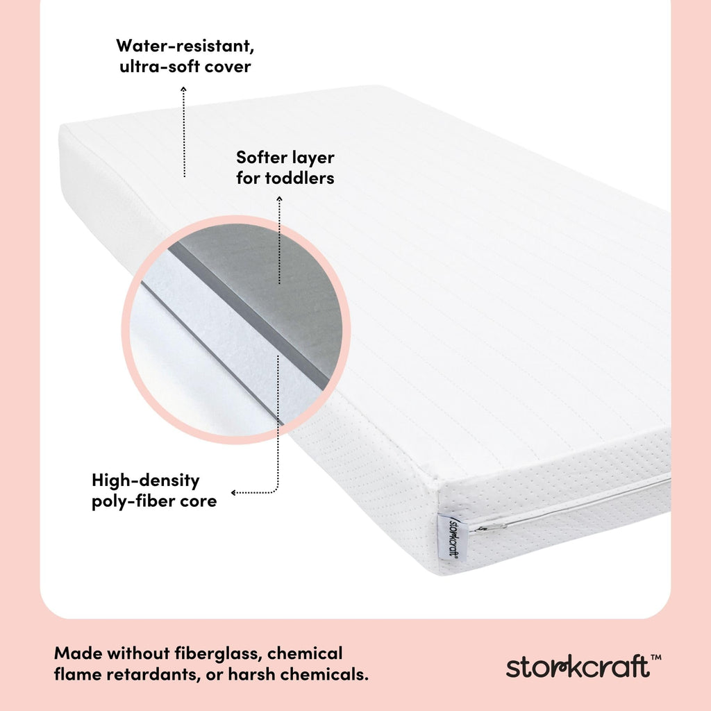 6-Inch Water-Resistant Baby Crib & Toddler Mattress F256995