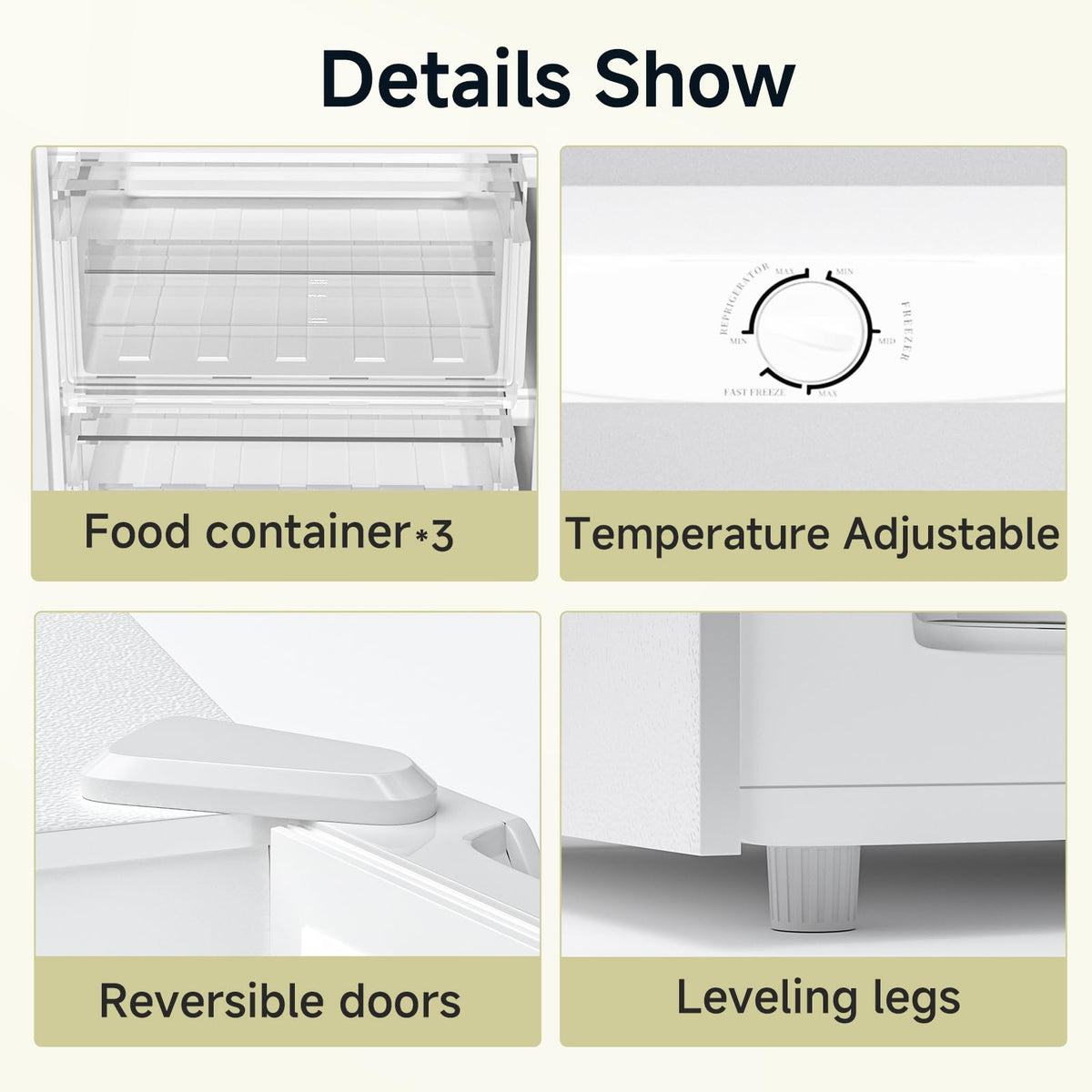 7.0 Cu.ft Convertible Upright Freezer/Refrigerator White D1540