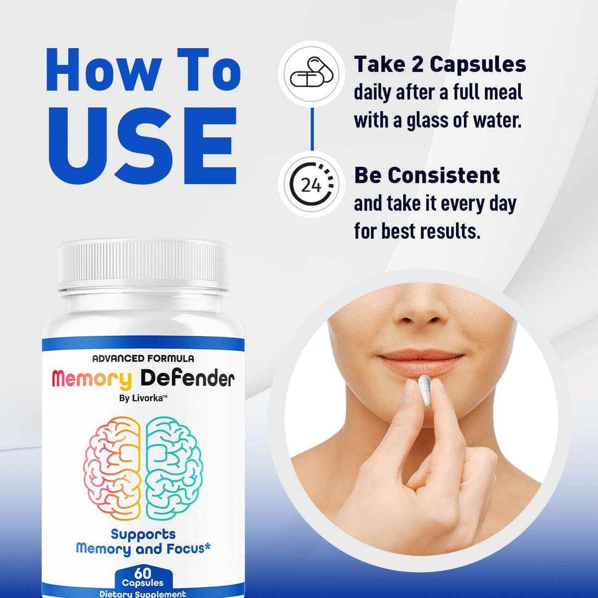 3 Pack Memory Capsules 180 Capsules H37116