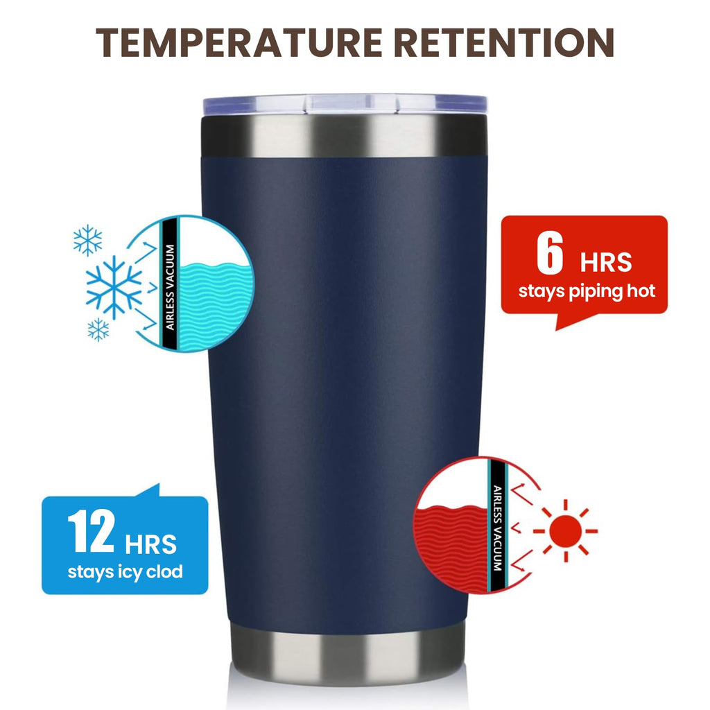 20oz Stainless Steel Insulated Tumbler with Lid and Straw I51829