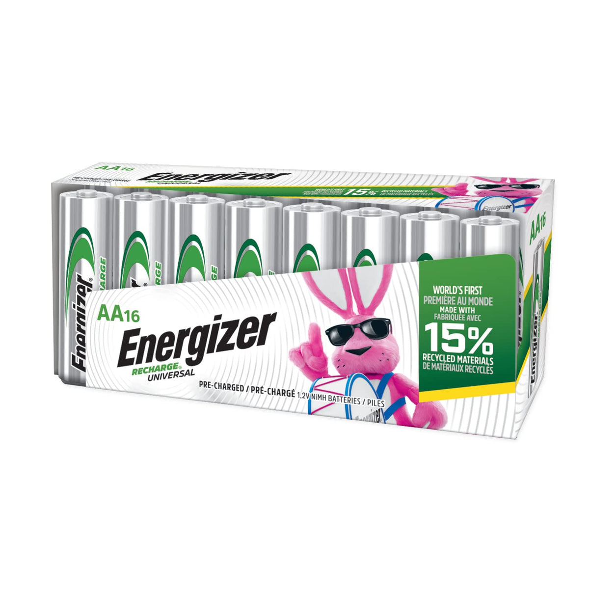AA and D Rechargeable Batteries 18 Count Q249