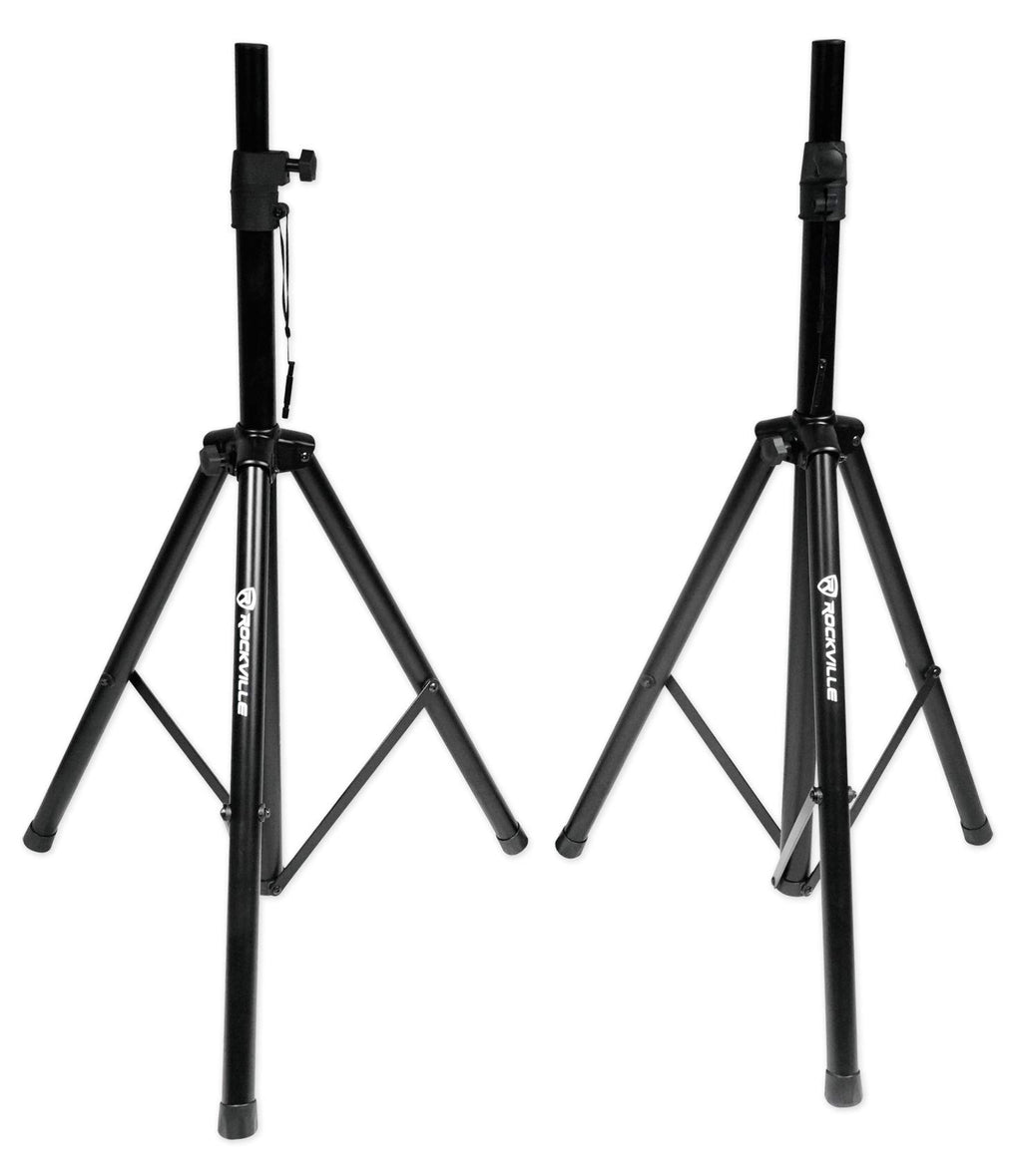 15" Passive 1600W DJ PA Speakers with Tripod Stands and Cables T817