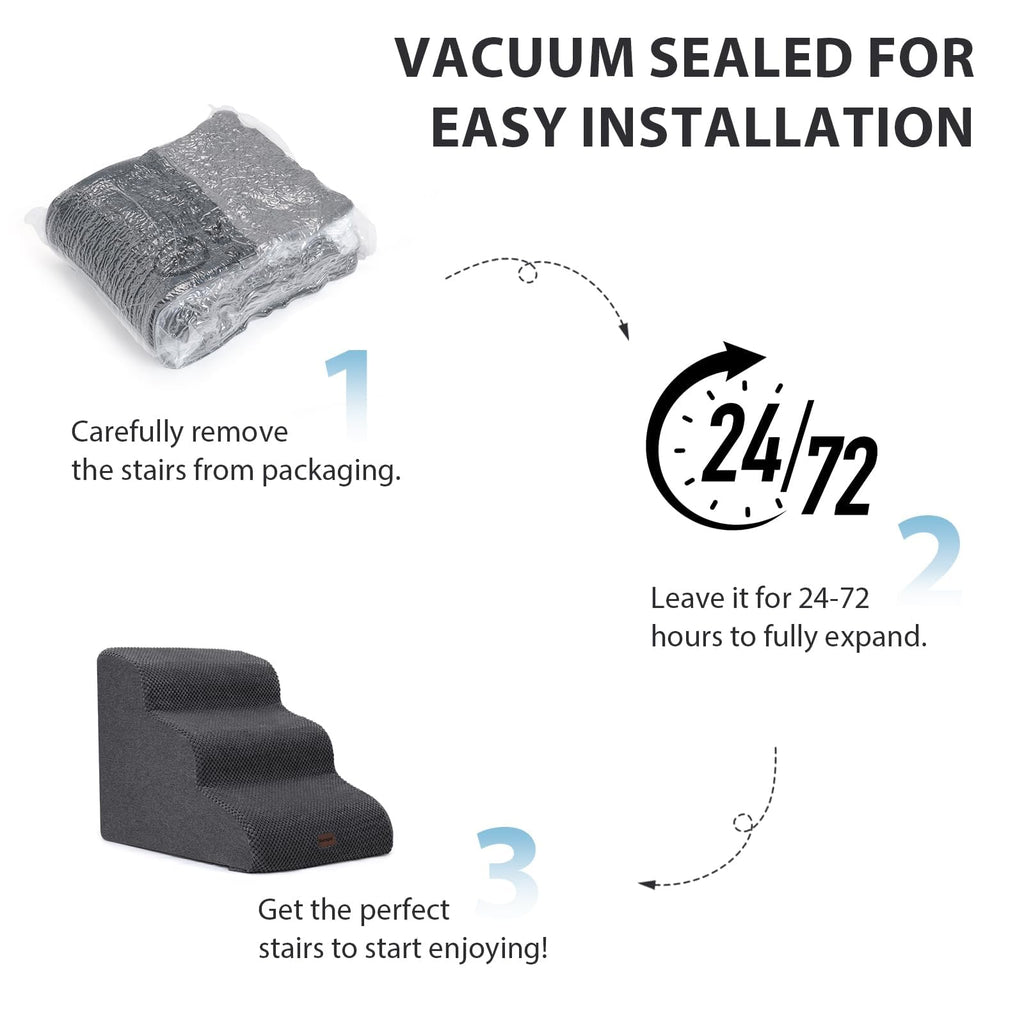 5-Step Non-Slip Dog Stairs with Tunnel K876