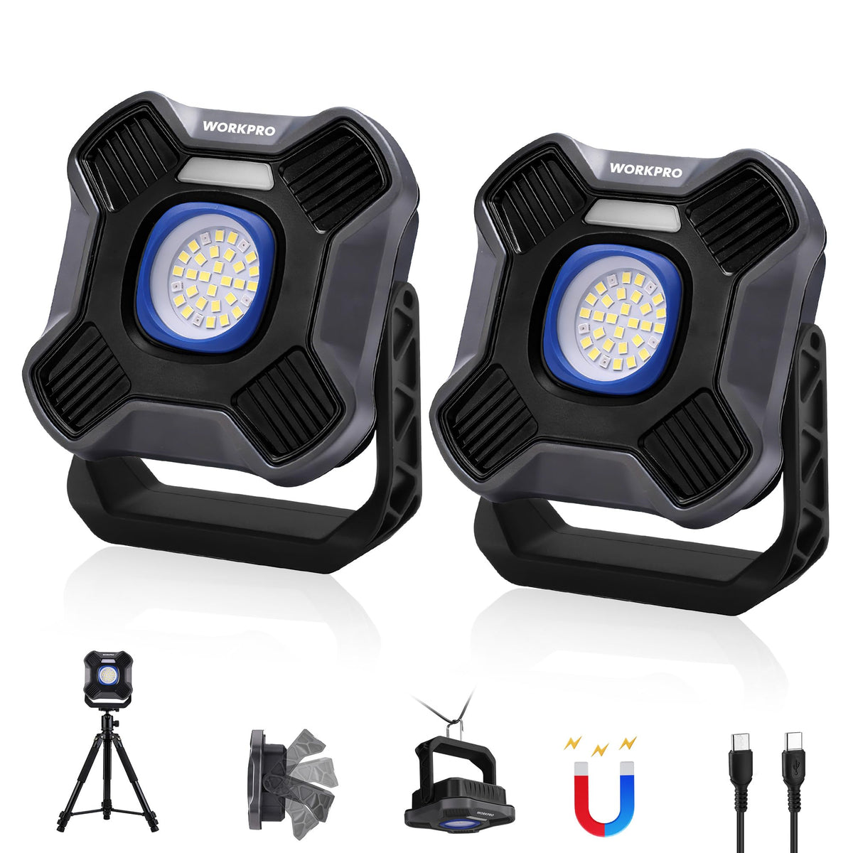 Magnetic Rechargeable LED Work Light P38401