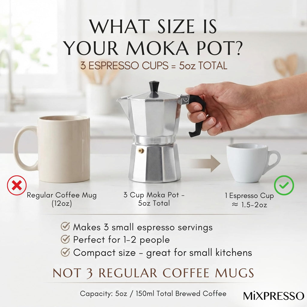 3 Cup Moka Pot Stovetop Espresso Maker O545