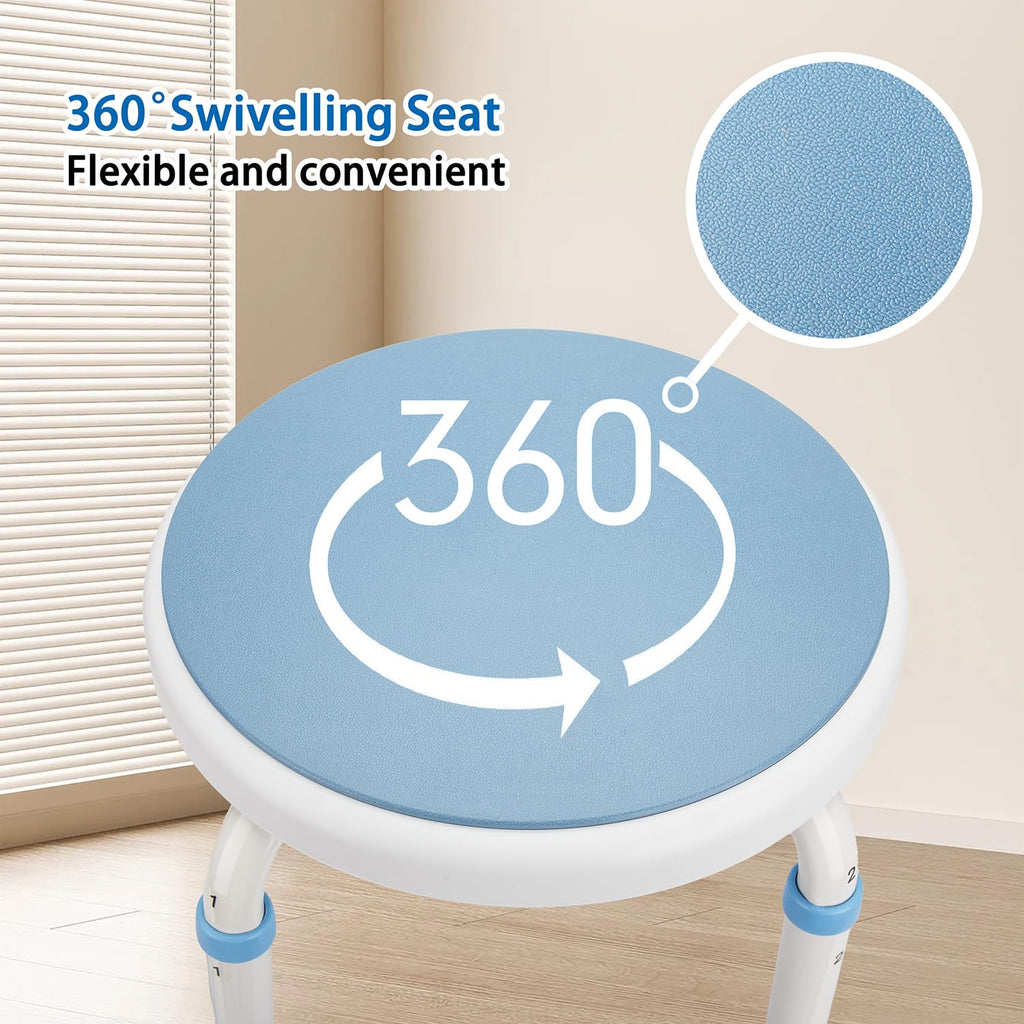 Foldable Adjustable Swivel Bath Seat Shower Chair Stool O189