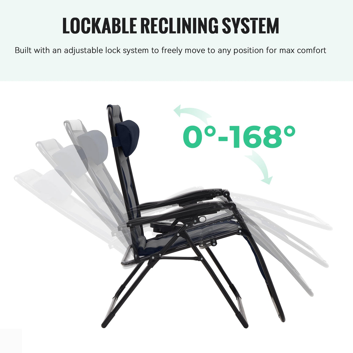 Oversized Zero Gravity Chairs Set of 2 Q2958