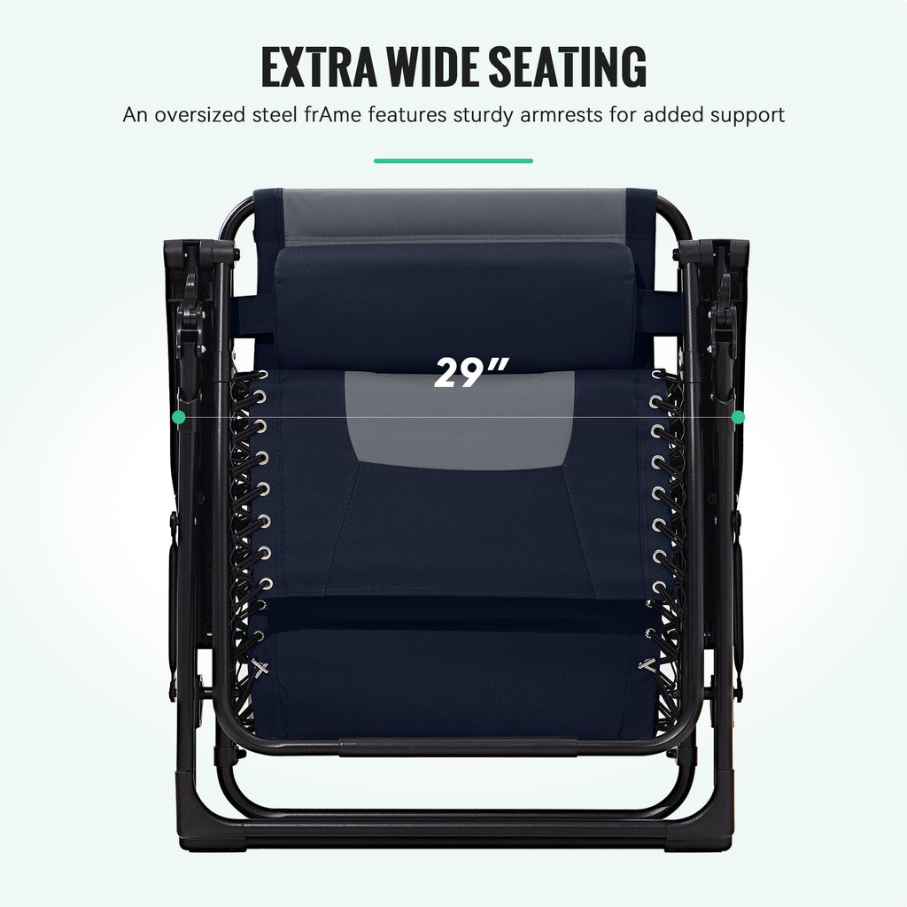 Oversized Zero Gravity Chairs Set of 2 Q2958