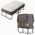 Twin Size Folding Bed with 4 Inch Foam Mattress Z79965