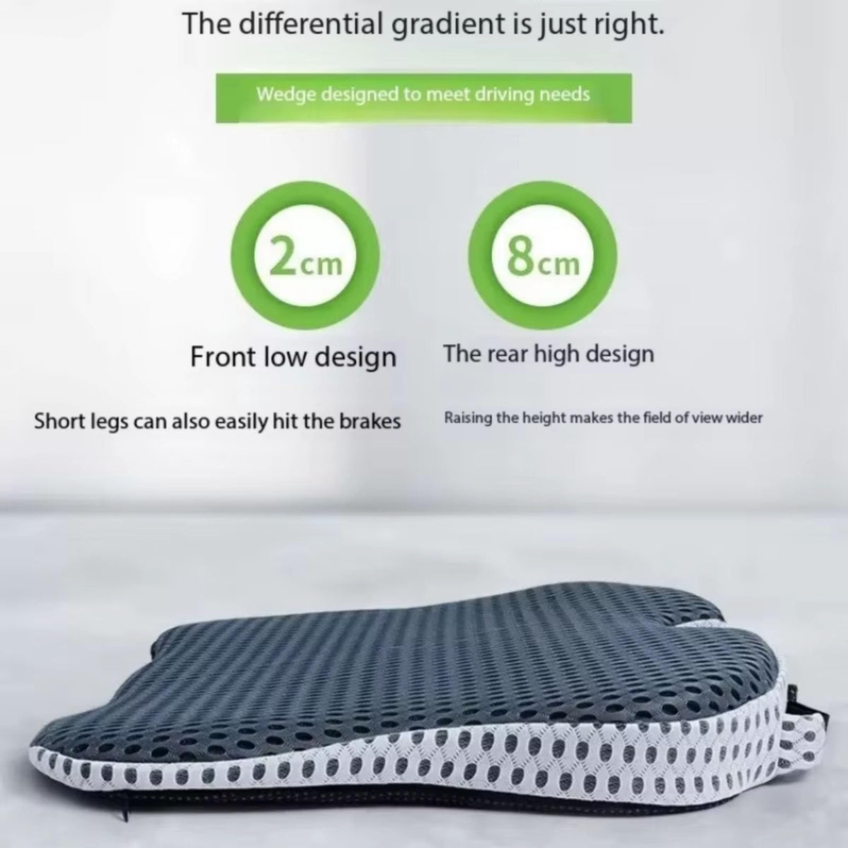 Black Memory Foam Car Seat Booster Cushion N530