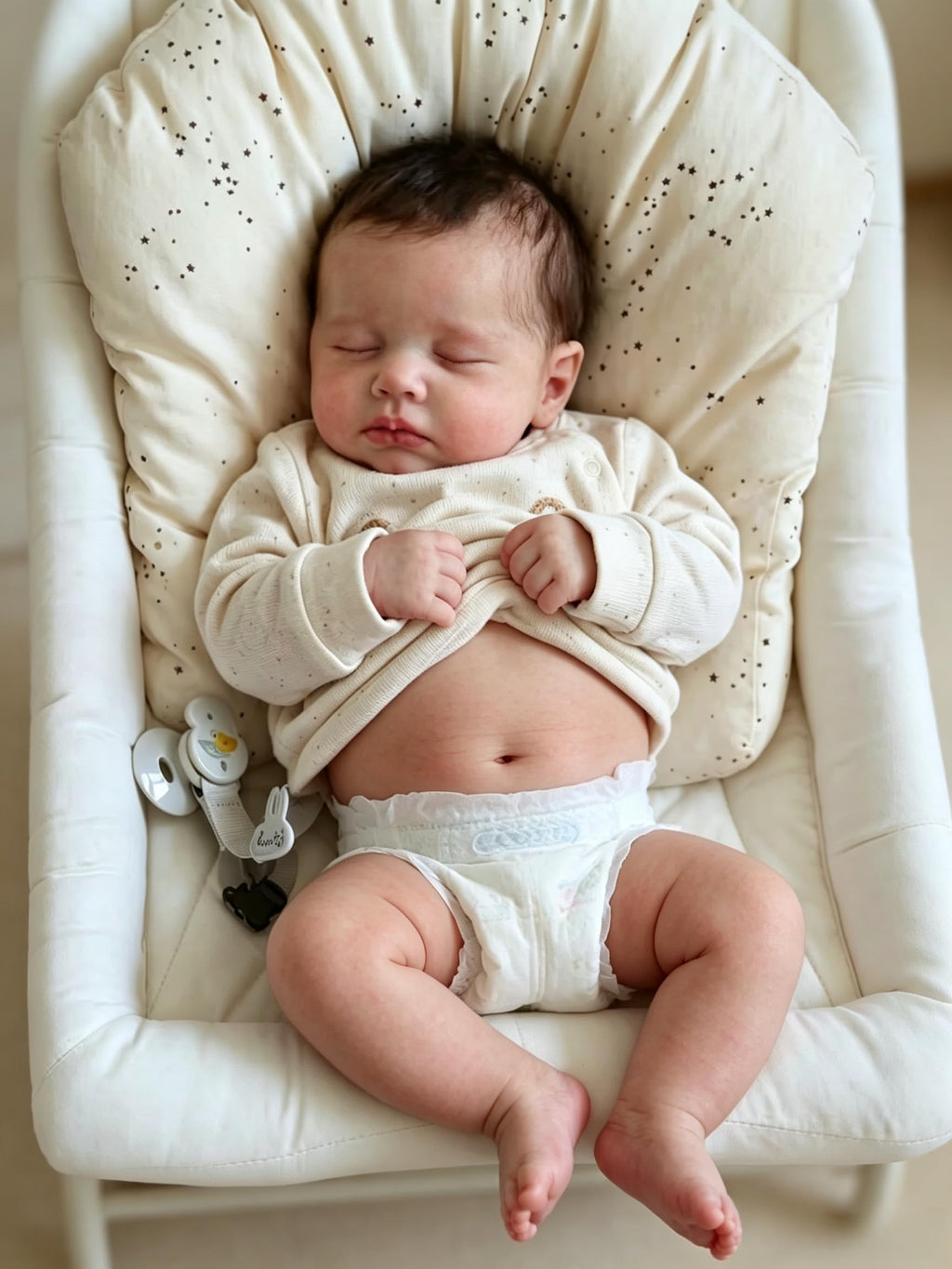 Realistic Silicone Full Body Girl Baby Doll with Hair Z5085