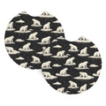 White Bear Print Car Cup Coasters Set of 2 M779167