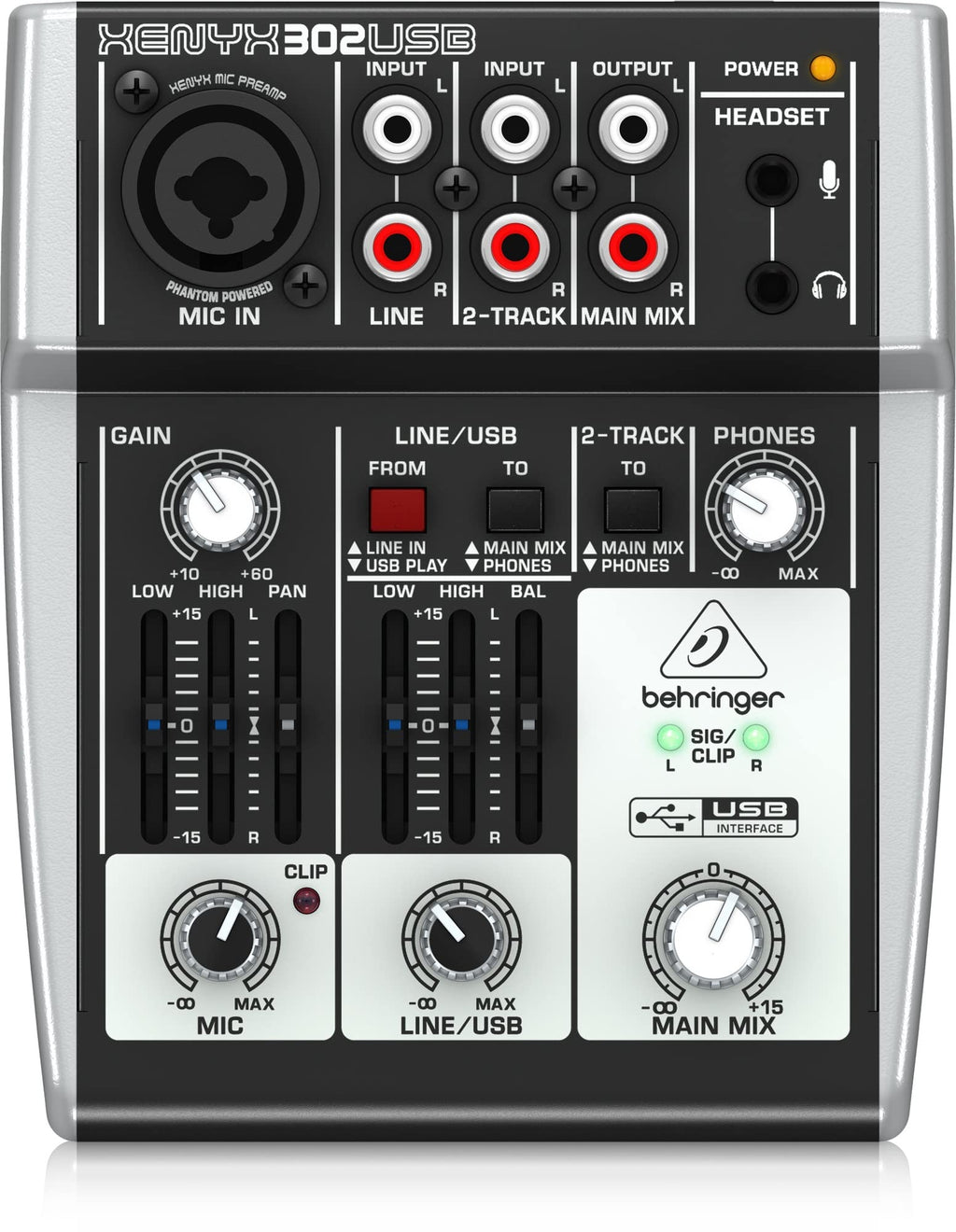 5-Input USB Audio Mixer with Mic Preamp J120