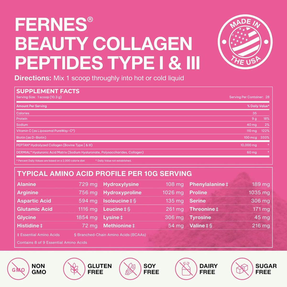 Collagen Peptides Powder 9.88 oz Unflavored N6615