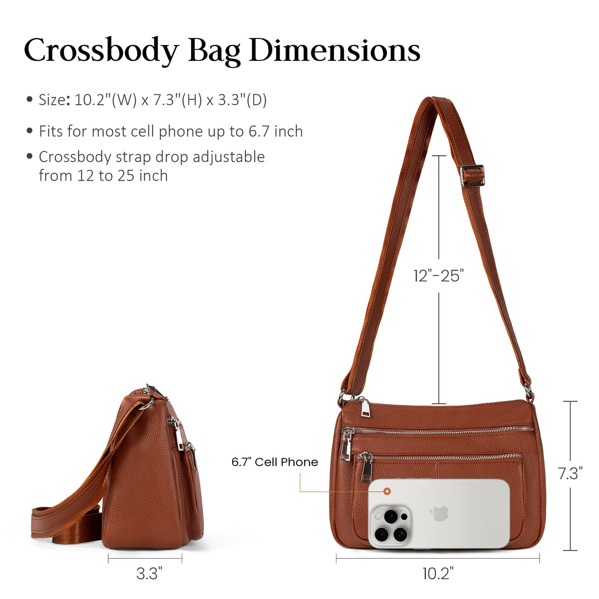 Genuine Leather Crossbody Bags R6688